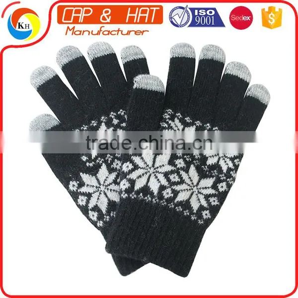 Hight Quality New Gift Touch Screen Glove Smart Touch Gloves Customized Knitted Winter Touch Screen Glove photo-2