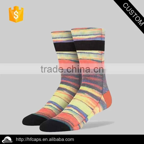Spandex / Nylon / Cotton Material and Unisex Gender Dye Sublimated Socks photo-3