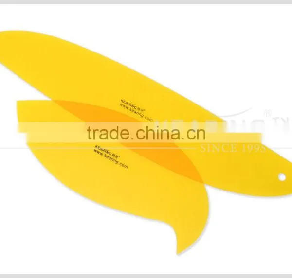 Plastic Pattern Ruler in Enviroment Plastic Arylic 3.mm Material for Painting 2pcs per Set #1304s photo-3
