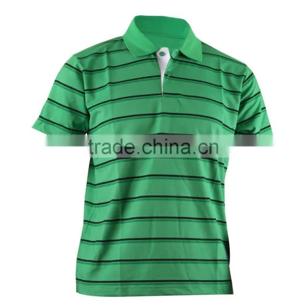 Fashionable Unisex Striped Polo T-Shirt
