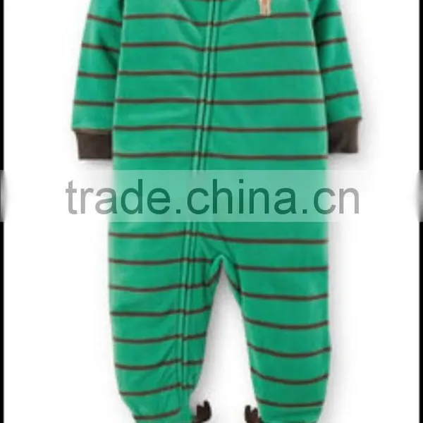 TinaLuLing Wholesale Boys Penguin Cartoon Winter One Piece Jumpsuits Pajamas With Feet photo-4