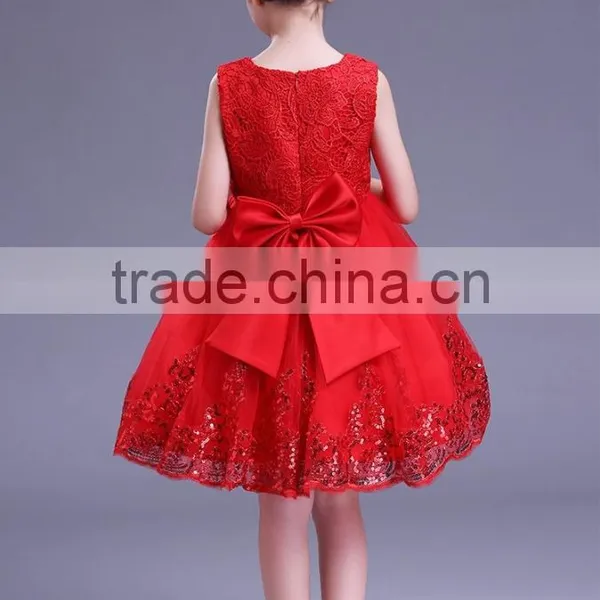 Cheap Vietnam Girls Fancy Dress Pink Princess Party Dresses Flower Shining Performance Girls Fluffy Dress photo-6