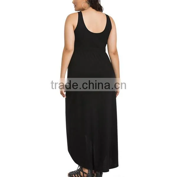 Womens 4xl Plus Size Spaghetti Strap Dresses Women Plus Size Dress photo-2