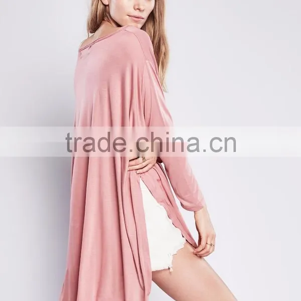 High Quality Loose Fit Casual Long Sleeve t Shirt for Women photo-3