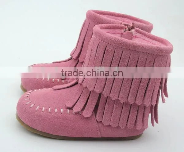 Top - Grade Fancy Girl Suede Winter Boots Faashion for Kids Shoes photo-5