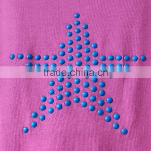 Cheap Lady Strass Print Short Sleeve T-shirt With O-neck photo-3