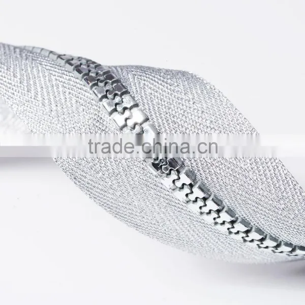 5# O/E Resin/Plastic Zips With Silver Teeth and Tape photo-3
