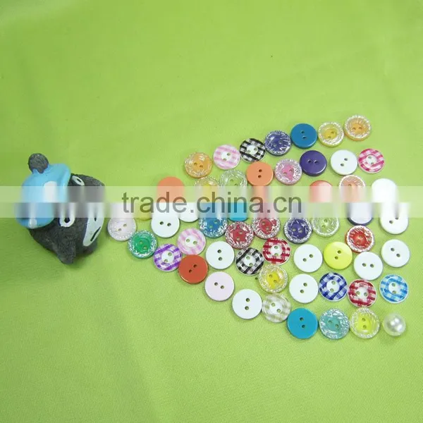 Quality Warantee New Design Unique Style Colored Shirt Buttons, Multicolored Resin Glitter Shank Button for Baby Sweater photo-2