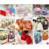 Double Happiness Asian-Themed Favor Box With Metallic-Gold Symbol and Bow Wedding Party Engagement Favors photo-3