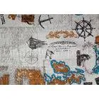 Sofa Sailing Linen Printed WovenFabric Soft for Upholstery