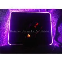 Colorful Led Mouse Pad Customizable Logo Abs Mouse Pad
