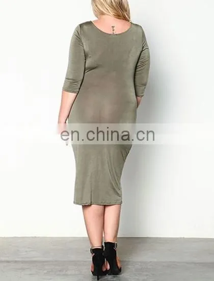 Fashion Xxxxl Womens Wrap Front Dress Silky Wholesale Plus Size Women Clothing photo-4