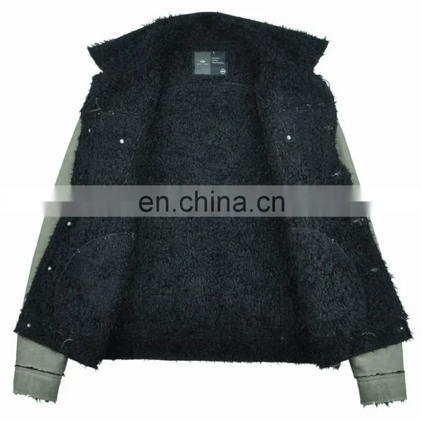 2015 Last Fashion Mens Handsome Warm Genuine Men Leather Jacket photo-2