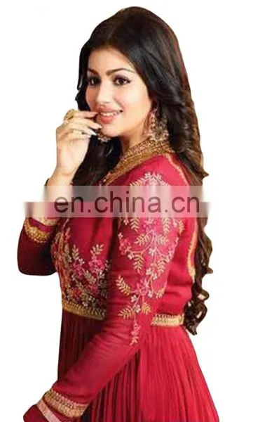Casual Party Wear Anarkali Suits Semi-Stitched Suits Dress Material 2017 photo-4