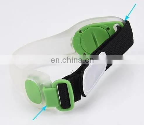 LED Arm Leg Band Night Warning Safety Wristband Light photo-2