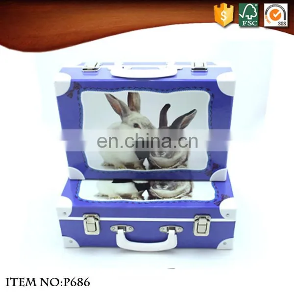 Facotry Price Vintage Paper Cardboard Suitcase Box photo-6