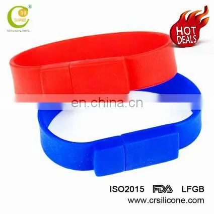 High Quality Silicone Bracelet Memory Stick Wristband Usb Flash Drive Rubber Thumb Drive With Customed Logo Design photo-5