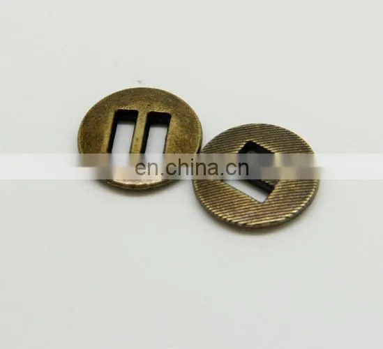 Decorative Web Metal Button Buckle and Cord Button