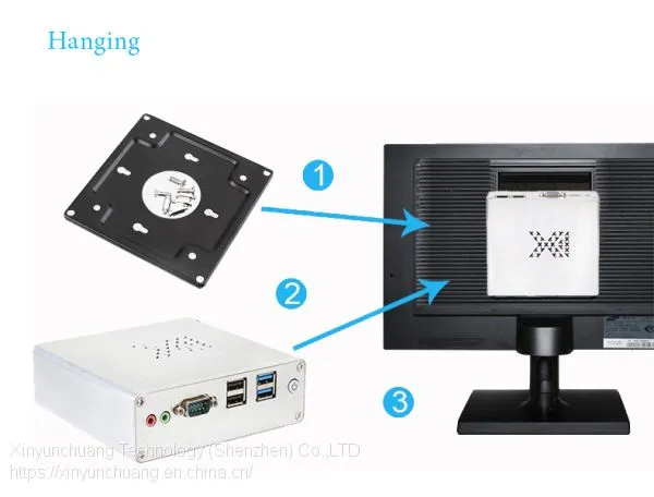 Mini PC Support for Windows 7/8/10 and Linux System,Celeron Intel 2955 Support Dual Band WiFi,4K HD,Dual Output HDMI/VGA photo-3
