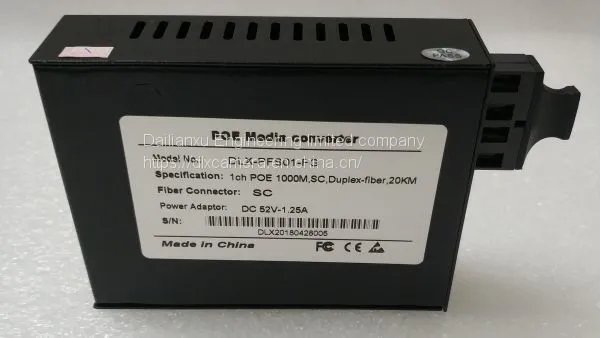 POE IP Camera to Fiber Converter 10/100M/1000M POE IP Fiber Optical Transmitter and Receiver Single Por POE Fiber Conver photo-4