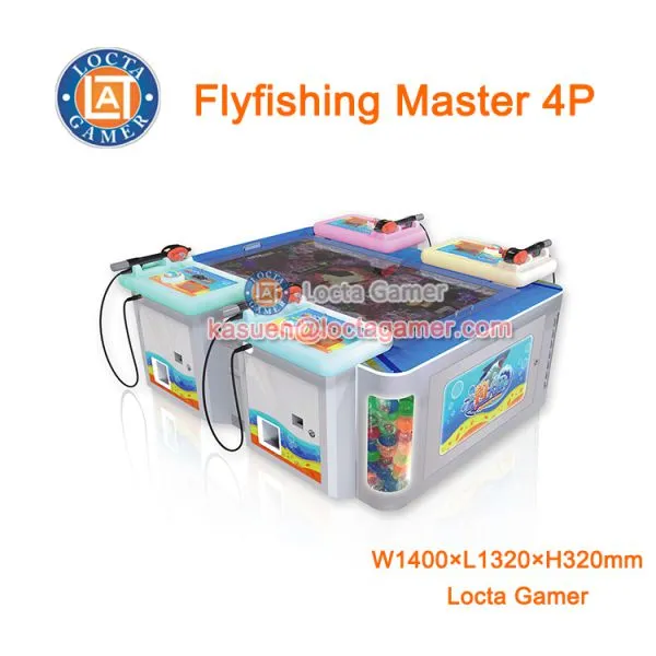 Zhongshan Amusement Redemption FlyFishing Master 4P Fish Hunting Game, Shooting Fish Machine Coin Operated