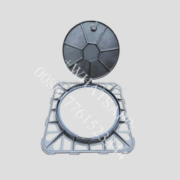 En124 D400 Iron Window Grill Design Ductile Iron Heavy Duty Manhole Cover