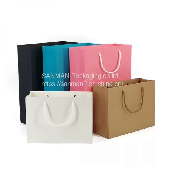 Yellow Kraft Paper Shopping Bag With String photo-2