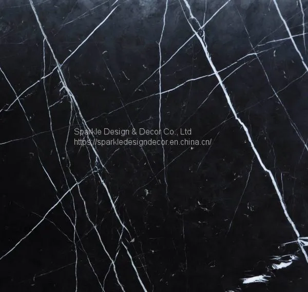 Производство и продажа черного мраморного плитки из китайского мрамора Nero Marquina
