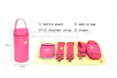 Fashion High Quality Pink Baby Helper Mummy Bag Baby Diaper Bag photo-4