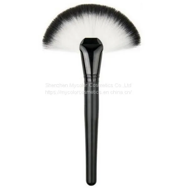 Customized OEM Individual Customize Synthetic Hair Fan Brush Makeup Brush photo-3