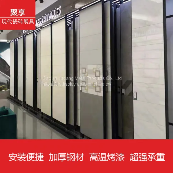 Pull Push Ceramic Tiles Showroom Display Rack Stand for Marble Granite Floor Tiles