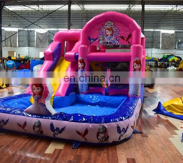 Inflatable Princes Bouncer Bouncy Castle House With Pool ,Inflatable Jumping and Slide Bouncer Castle For Family , Business photo-2