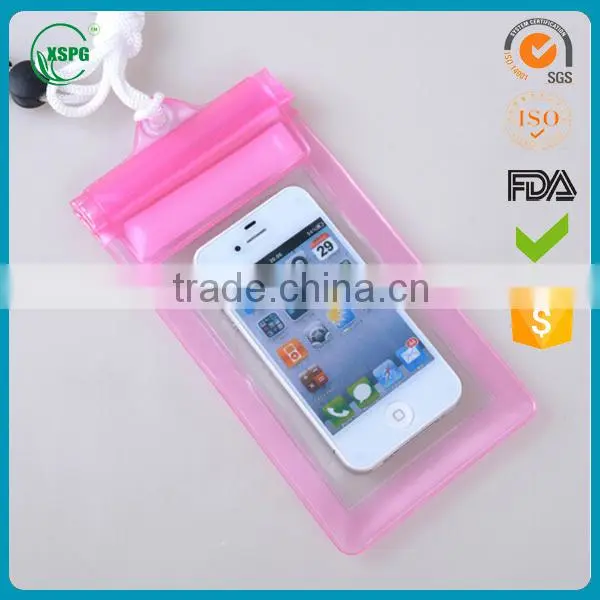 2016 Hot New Design Products Cheap Promotional Gift Waterproof Cell Phone Bag, Mobile Phone PVC Water Resist Cases photo-2