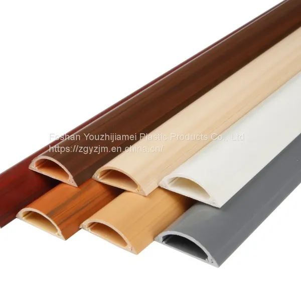 China ZGYZJM Floor Wire Duct PVC Semi-circular Arc-shaped Anti-stomping Decoration Beautification Wire Duct
