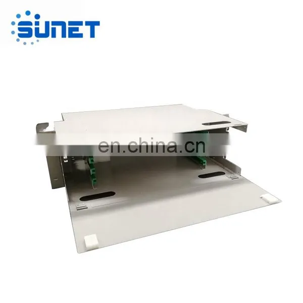 Fiber Optic Terminal Sc LC FC ST 12 24 48 PORT Rack Mount ODF Patch Panel 19inch Empty/Full Load Optical Distribution Frame photo-3