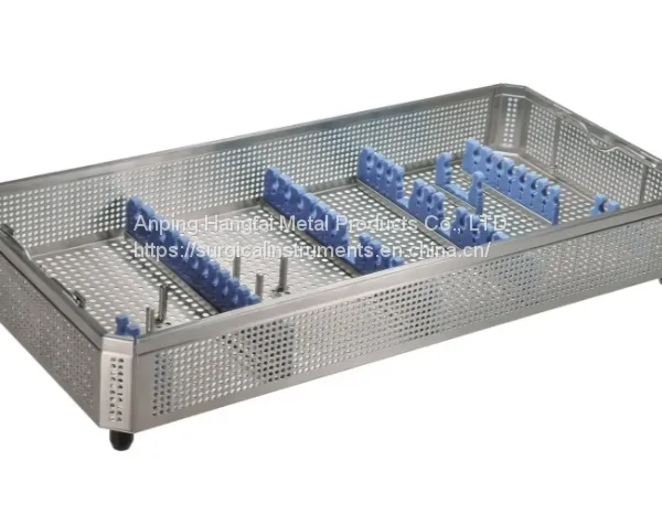 Sterilisation Basket With Silicone Inserts Laparoscopy Trays photo-4