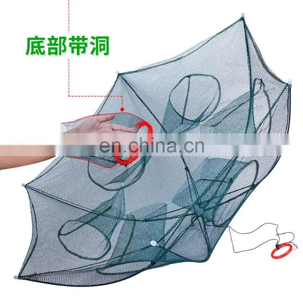 JOHNCOO Portable Foldable Shrimp Crab Baits Cast Mesh Multi-holes Fishing Net Set photo-3