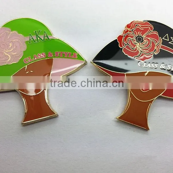 Badge Lapel Pins Maker/Fashion Girl Lapel Pins