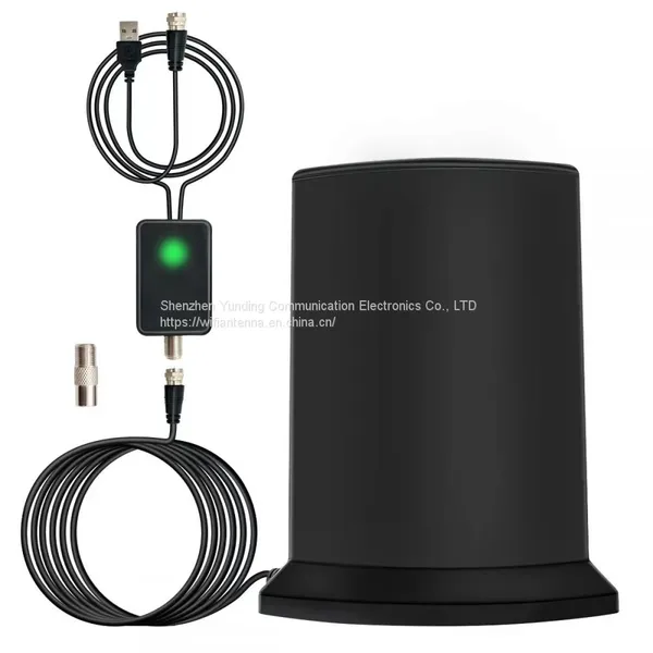 High Quality tv Indoor Antenna Amplified HD Digital Indoor Adapter Coax Cable TV Antenna With F Connector