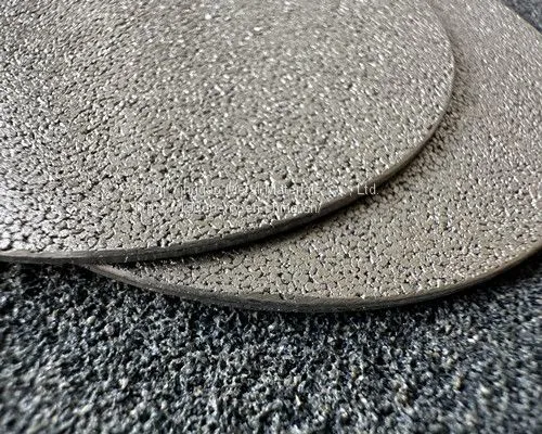 Porous titanium round plate Diffusion Layer Hydrogen Electrode