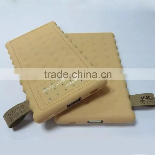 Wholesale Biscuit Power Bank Charger 4000mAh for Samsung photo-4