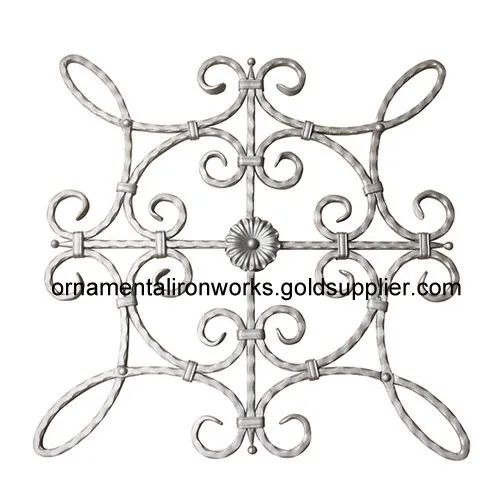 Wrought Iron Roses Luxury Decorative Steel for Metal Stair photo-3