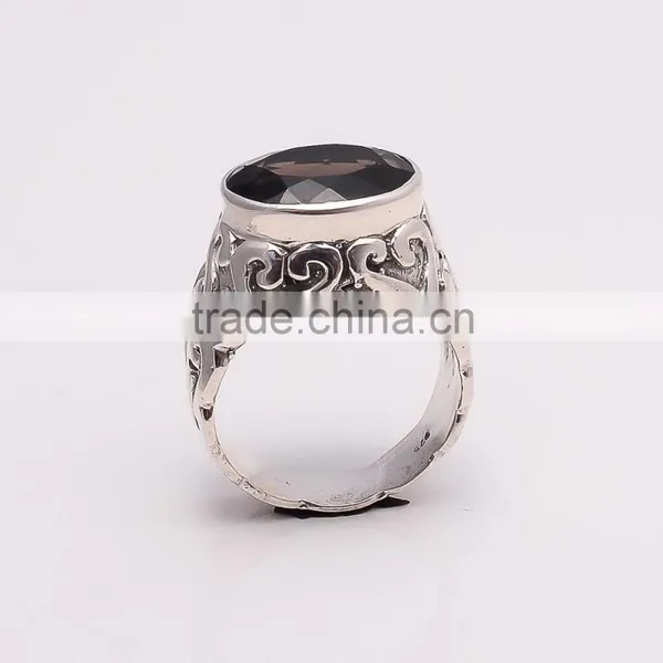 SMOKY RING ,925 Sterling Silver Jewelry Wholesale,WHOLESALE SILVER JEWELRY,SILVER EXPORTER,SILVER JEWELRY FROM INDIA photo-3