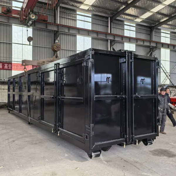 BOLI Scrap Bins Container Hook Lift Steel Skip Bin Trailer Steel Dustbin Trash Bin Large Waste Garbage Bin Hook Lift Container Dumpster for Sale