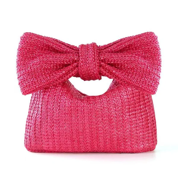 Paper Straw Clutch Bag photo-3