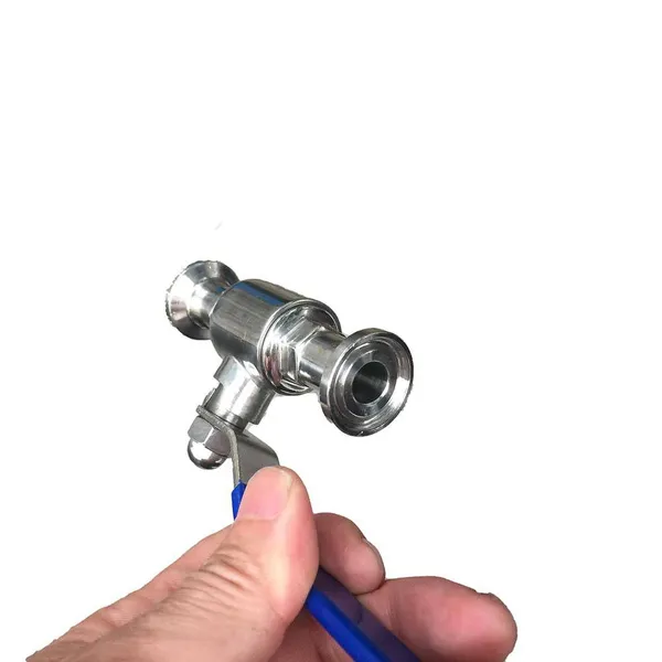 1/2 Inch Sanitary Ball Valve Suitable for 12.7 Steel Pipe Clamp Chuck, 25.4 Manual Ball Valve, 304 Stainless Steel Straight-through Quick-install Valve photo-3