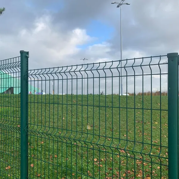 Green PVC Coated 3D Curved Welded Wire Mesh Fence for Garden Farm Security photo-1