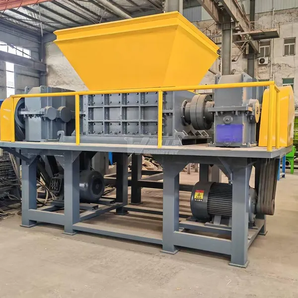 Horizontal Oil Drum Dual-Shaft Shredding Line & Pipe Crusher