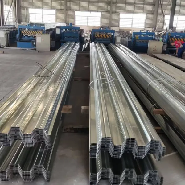 Galvanized Steel Sheet, Profiled Steel Sheet, Open Floor Decking, Type Yx75 - 230 - 690 Floor Panel