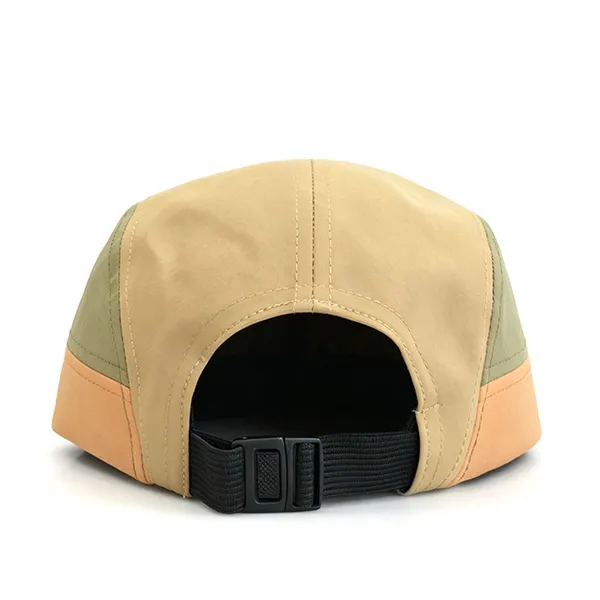 5 Panel Camp Cap Color Block Printed Graphic Flat Brim Outdoor Travel Daily Wear Caps Custom Logo photo-5